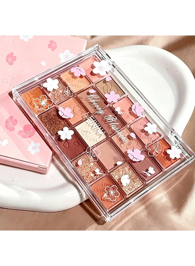 dikalu 20-Color Eyeshadow Palette, Highlighter Pearly & Shimmer Earth Color Tone, Eye Contouring & Brightening Eyeshadow Powder, Long Lasting Smudge Proof Not Fall Out Cosmetics ,#ambera - Image 4