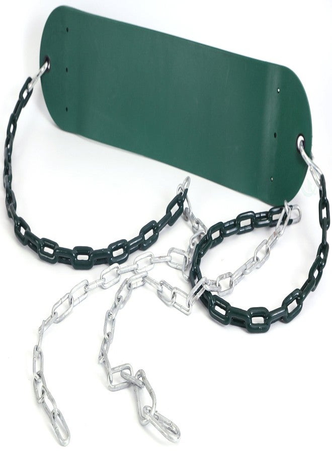 PLAYBERG Heavy Duty Flexible Green Belt Swing with Coated Metal Chain - Image 5