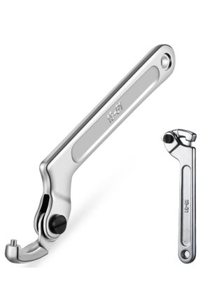 Chrome Vanadium Adjustable C Spanner Hook Wrench Tool, Versatile Tool for Tightening Side Slot Nuts, Collars, and Bearings, 3/4 to 2 Inch/ 19 to 51 mm - pzsku/Z364ED7B08596B8900EDBZ/45/_/1693107051/1439d482-18f3-4ec2-97fa-cf8a89e9b0a7