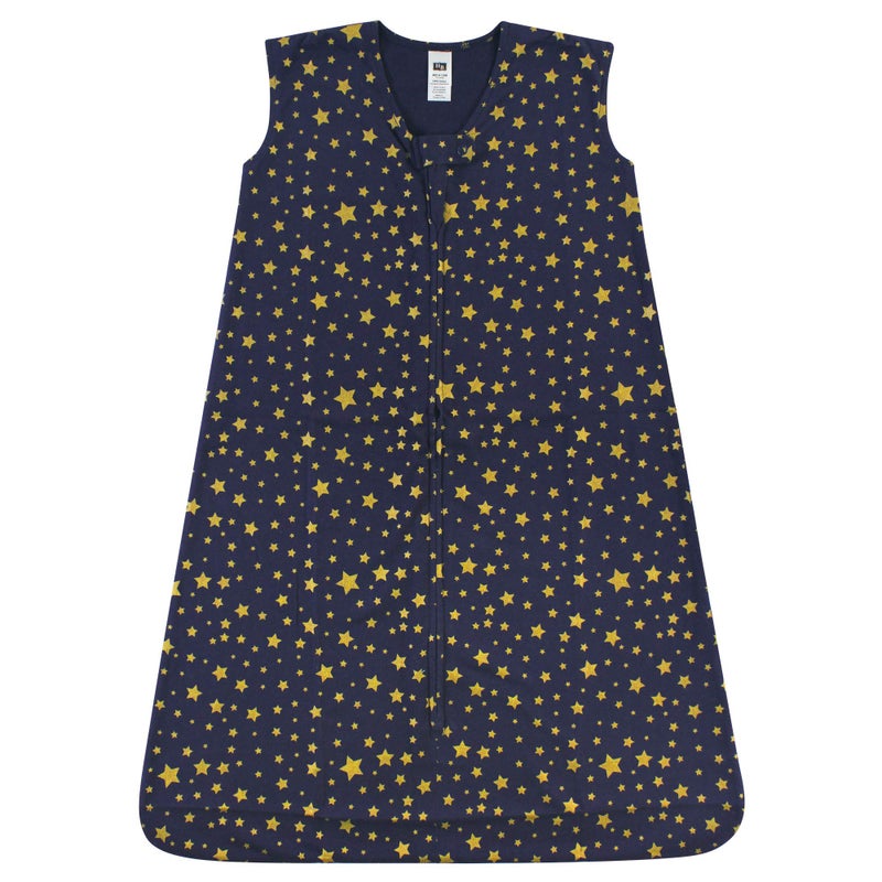 hudson baby Hudson Baby Unisex Baby Cotton Sleeveless Wearable Sleeping Bag Sack Blanket Gold Navy Star 1824 Months 