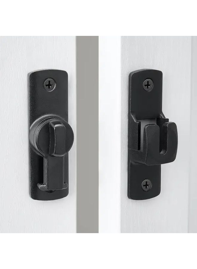 Silvery Heavy Duty Rotating Lock 90 180 Degree for Sliding Door Cabinet - Image 4