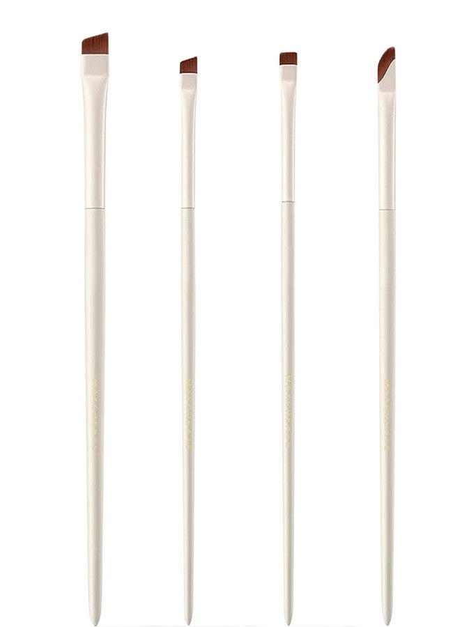SALOCY 4 PCS Fine Angled Eyeliner Brush Set,Ultra Thin Liner Brush,Angled Flat Gel Eye Liner Makeup Brushes,Fine Point Eyeliner Brushes for Women Girls - Image 2
