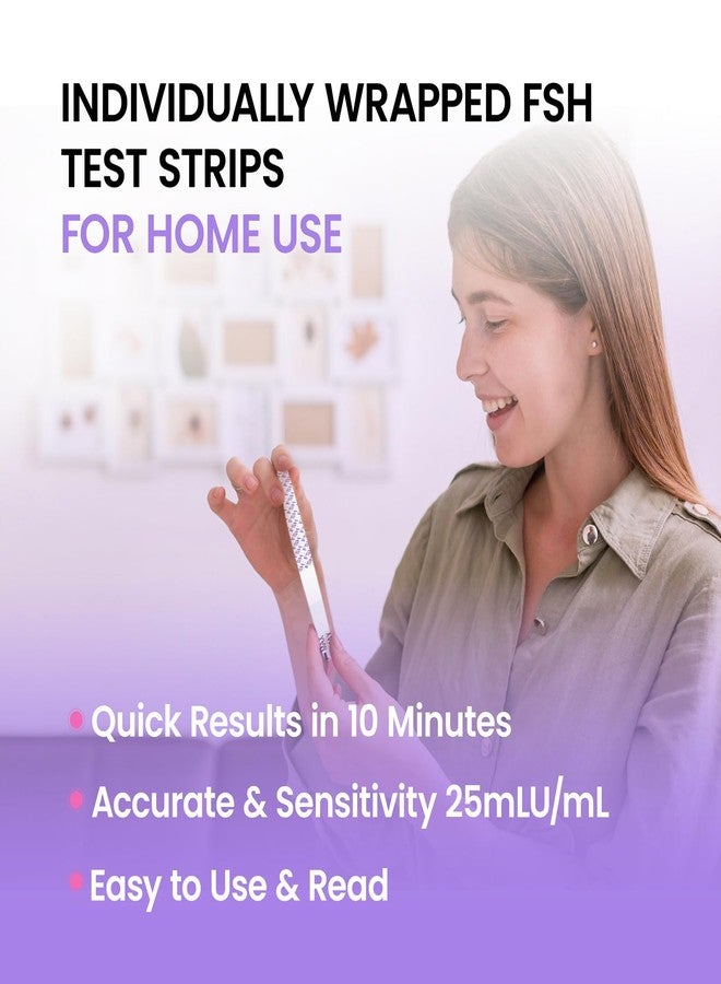 Femometer FSH Menopause Test, Understand Your Ovarian Reserve Determine Your Fertility and Detect Menopause at Home, Include 6 FSH Test Strips & Urine Cup - Image 3