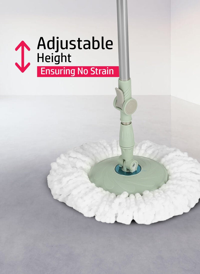 Delcasa 18 L Spin Easy Mop with Stainless Steel Drum- DC3573 360-Degree Rotating Mop Head - Image 4