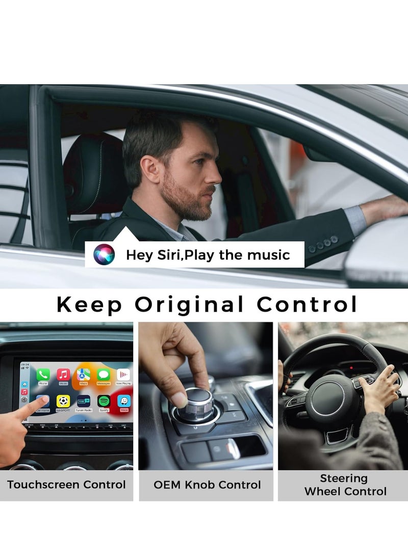 Wireless CarPlay Adapter Bluetooth Car Adapter for iPhone 16 Pro Max Convert Wired to Wireless for iPhone ios10+ Low Delay Replace Carplay Cable Fits Cars from Toyota Honda Jeep Ford Chevrolet etc. - Image 5