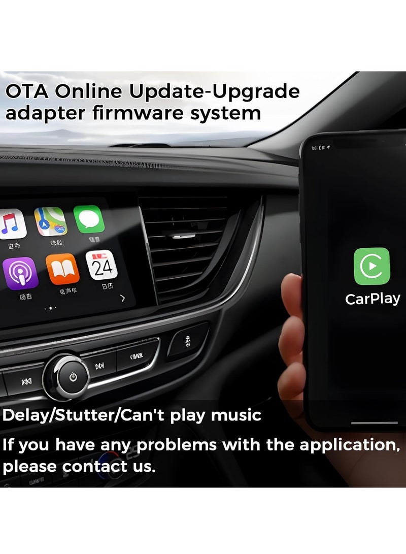 Wireless CarPlay Adapter Bluetooth Car Adapter for iPhone 16 Pro Max Convert Wired to Wireless for iPhone ios10+ Low Delay Replace Carplay Cable Fits Cars from Toyota Honda Jeep Ford Chevrolet etc. - Image 4