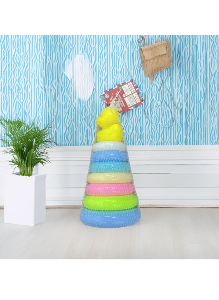7 Piece Duck Stacking Rings Game  - Image 1