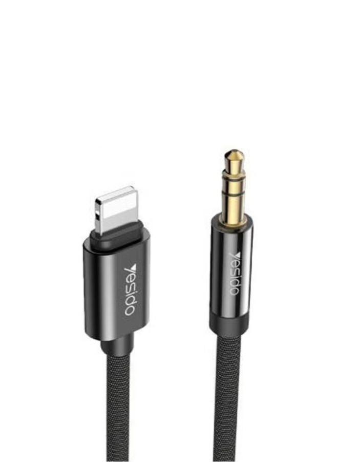 يسيدو محول YESIDO عالي الجودة من AUX إلى Lightning - كابل Lightning إلى AUX مقاس 3.5 مم لجهاز iPhone - نقل صوت سريع - Image 2