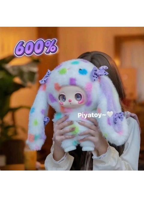 Three Small Wool 400 Body Second Generation Bear Rabbit Happy Picnic Plush Blind Box Cute Tide Play Plush Blind Box Batch-Color:Lila Diandian Cat 600% Random One