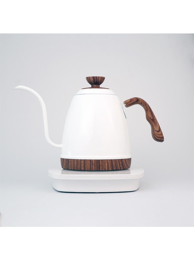 Electric Gooseneck Kettle V60 Coffee Kettle 1000ML 1200W Power dry Protection Touch Screen Matte white Adjustment with Digital Display Temperature Automatic Insulation Stainless Steel Material Suitable for Home and Office - pzsku/Z364F5779A8AA3D151CFBZ/45/_/1736999816/3c12c86e-4083-4e10-b054-90ab0af3b99d