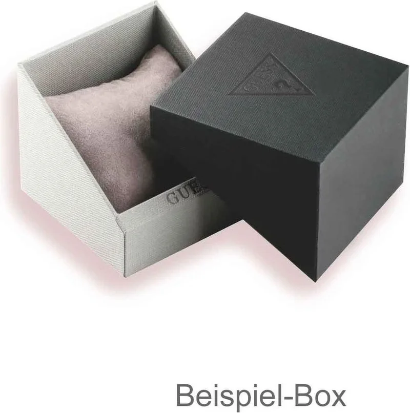 جس ساعة غيس ميني لونا نسائية فضية تناظرية