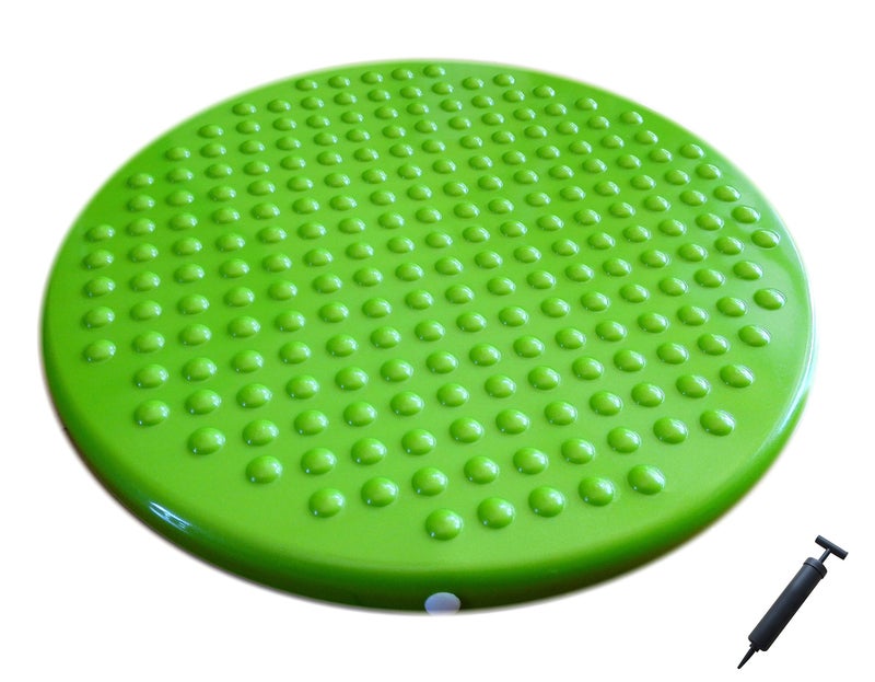 AppleRound Jr Inflatable Sensory Wiggle Seat for Kids 12 Inch 31 cm School Cushion with Pump Improves Focus ADHD Classroom Sitting Active Desk Chair Alternative Green - Image 2