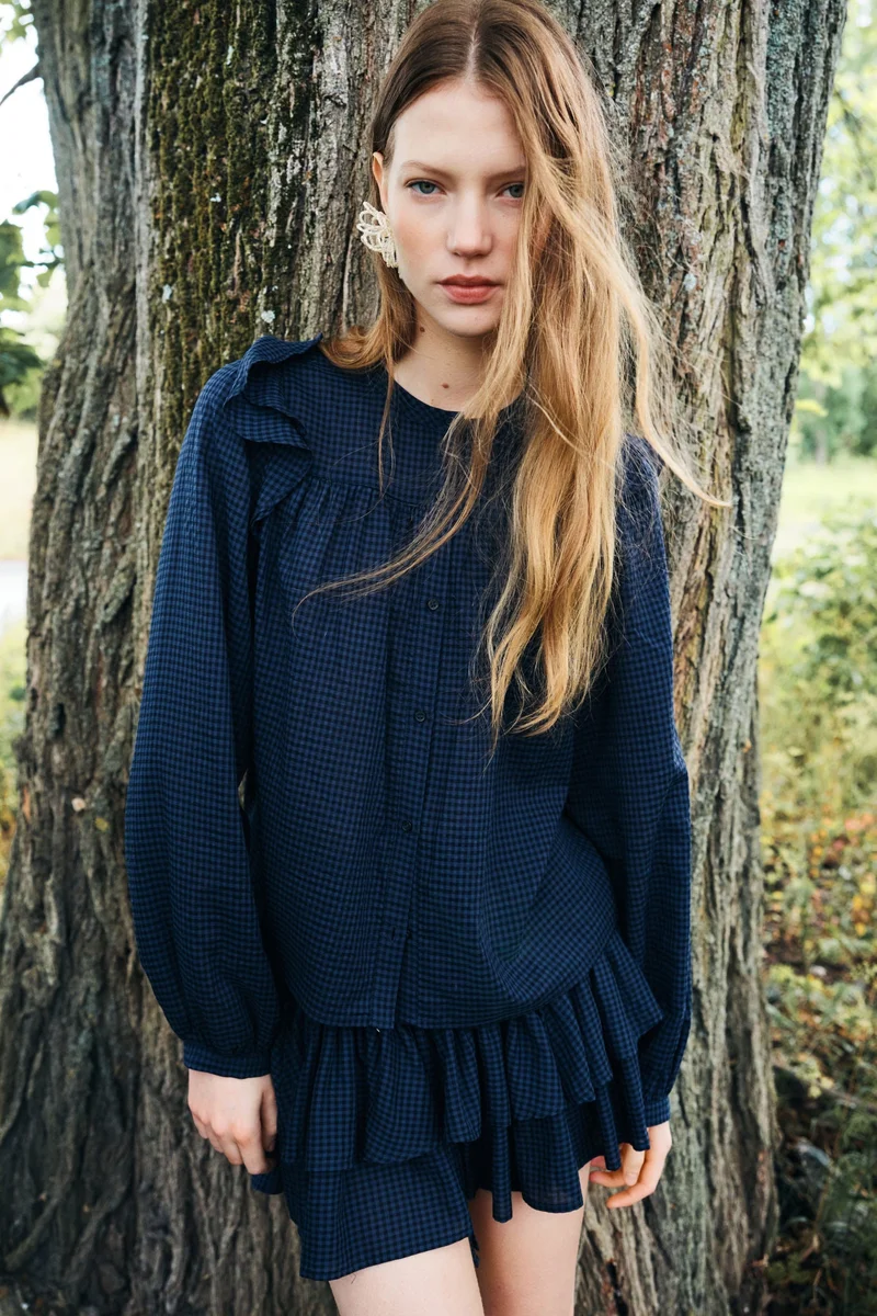 H&M Flounce-detail blouse