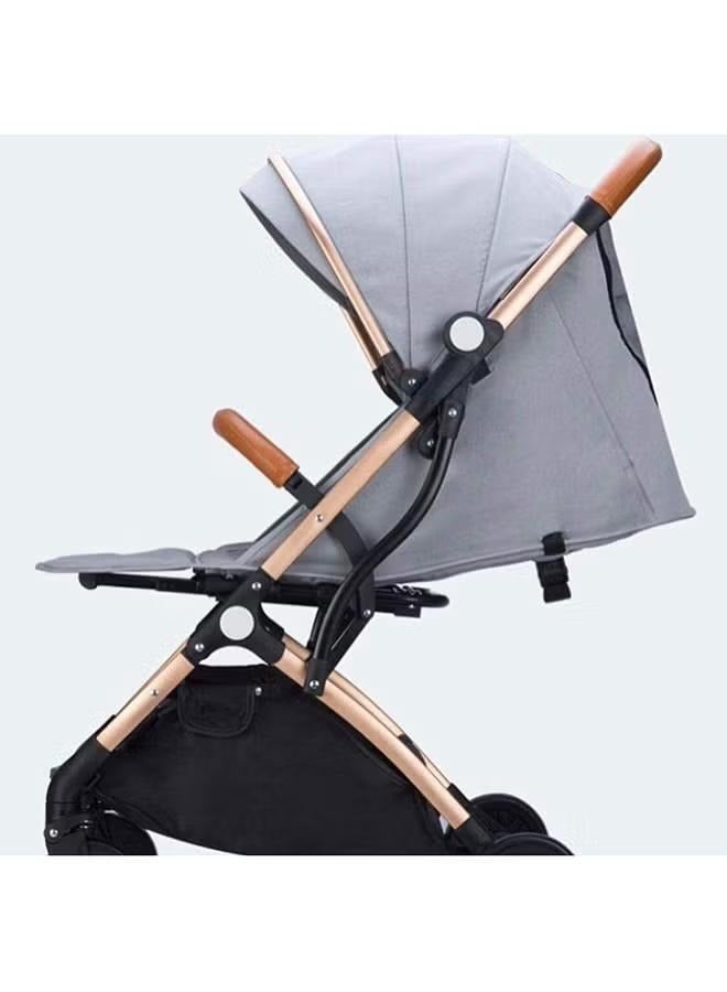 StarKids A small, lightweight foldable stroller with a light aluminum frame that can be carried while traveling, ideal for airplane cabins, suitable for children aged 0-3 years - Image 2