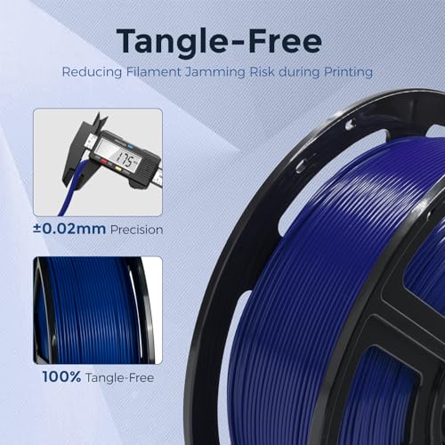 FLASHFORGE PETG Pro Filament 1.75mm Blue, 3D Printer Filament 1kg (2.2lbs) Spool, Dimensional Accuracy +/- 0.02mm, 3D Printing Filament for Various Mechanical Parts, Waterproof Parts - Image 5