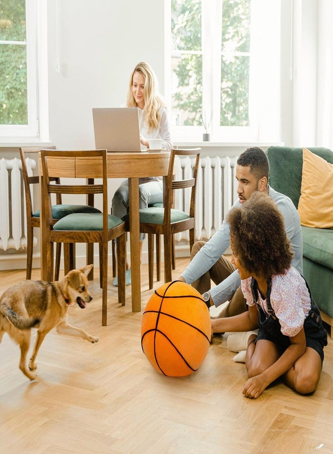OurHonor Basketball Pillow, Basketball Plush11.8, Soft Basketball Stuffed Throw Pillows, Fluffy Cute 3D Stuffed Ball Indoor Plushies Room Decor, Games Sports Toy Gift for Boys and Girls - Image 4