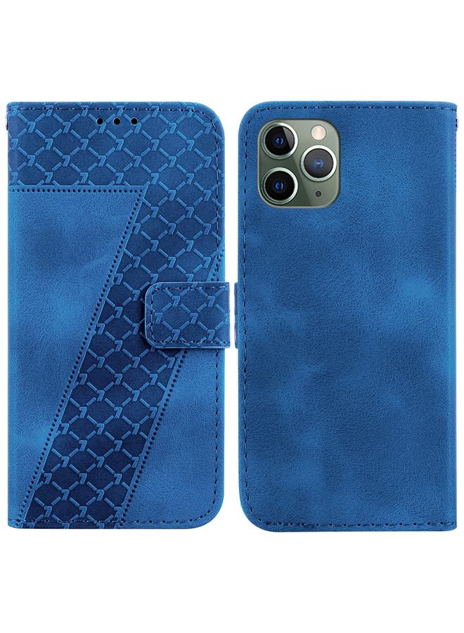 Zaboon Case For iPhone 11 Pro Seven-shaped Embossed Leather Phone Case - Image 1
