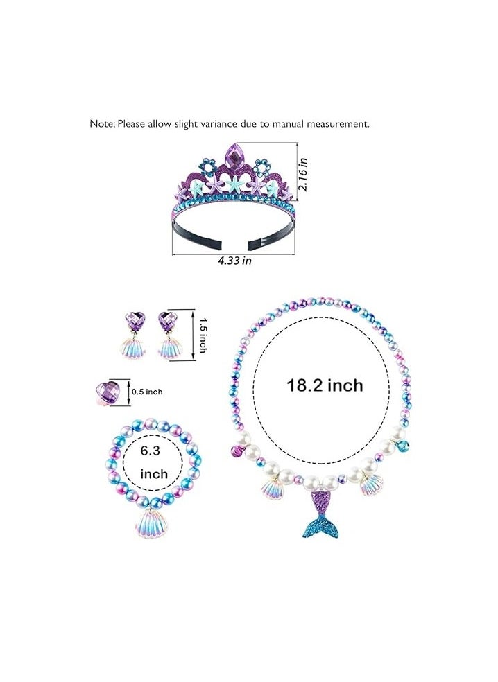 Generic - Yalla Baby Girls Purple Princess Dress Costume for Kids Dress Up with Free Accessories - 90-140 cm 3-12 Years Birthday Party Cosplay Outfits - Image 1