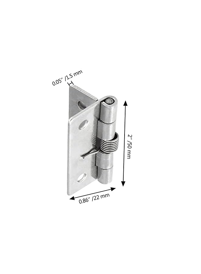 Excefore Self Closing Door Hinges 2 Inch Set Of 8 Spring Hinge Automatic Door Closer Hinge Soft Auto Close Door Hinges For Home - Image 3