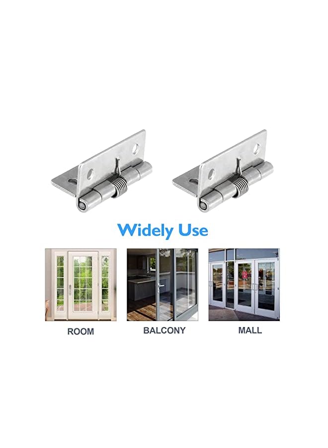 Excefore Self Closing Door Hinges 2 Inch Set Of 8 Spring Hinge Automatic Door Closer Hinge Soft Auto Close Door Hinges For Home - Image 5