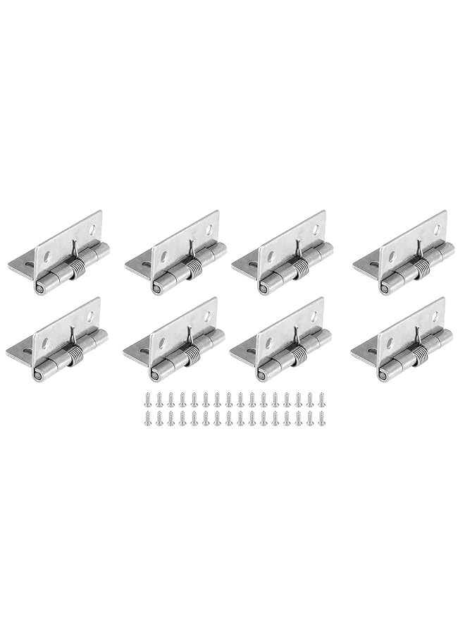 Excefore Self Closing Door Hinges 2 Inch Set Of 8 Spring Hinge Automatic Door Closer Hinge Soft Auto Close Door Hinges For Home - Image 1