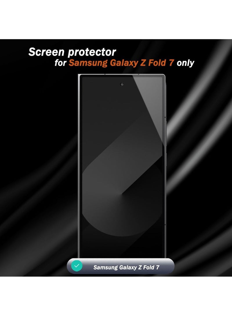 3 in 1 Privacy Screen Protector for Samsung Galaxy Z Fold 7, 1 Pack Inside Anti-Spy Film with 1Pack Front Anti-Spy Film + 1 Pacs Camera Lens Protector Accessories - Image 2
