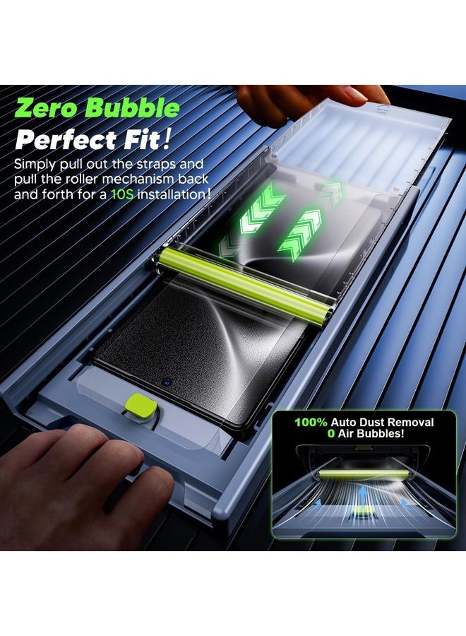wsken for Samsung Galaxy S25 Ultra Privacy Screen Protector - [24°Anti Spy ][Auto Dust-Elimination] 9H Hardness 3D Full Screen Tempered Glass Easy Installation,Bubble Free,Anti Fingerprint,2 Pack - Image 3