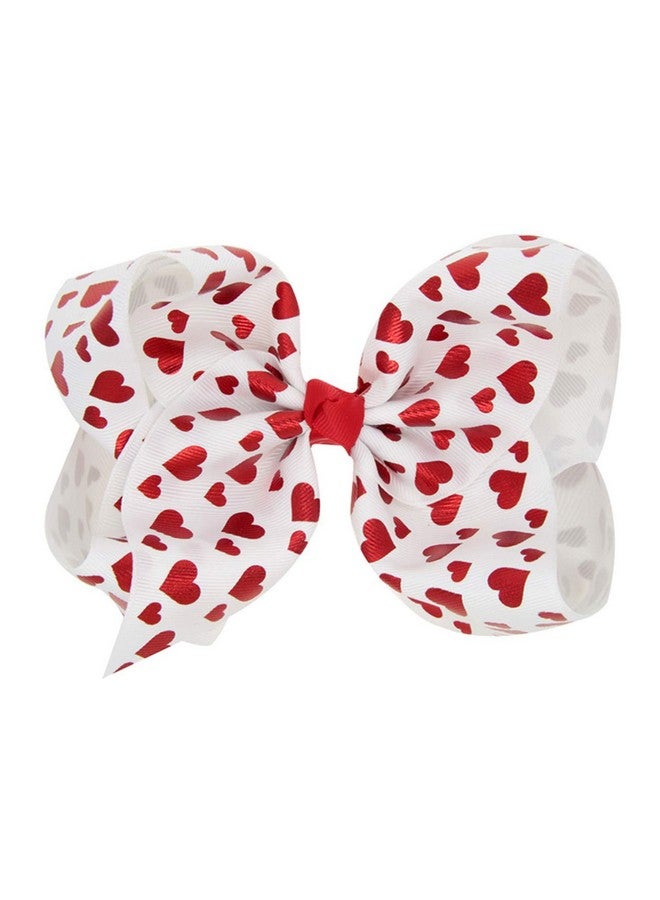 Patiky Hair Clips Hair Bows Alligator Clip For Women Girl Hairpin 8 Inch Large Tsfj02 (Sweet Heart) - Image 1