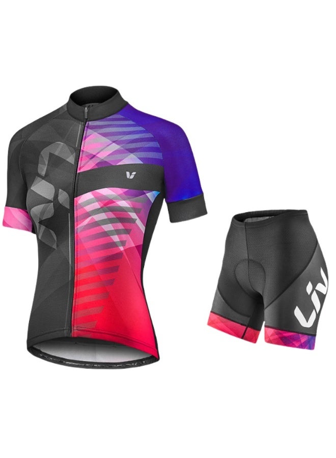 KUYING Summer Short Sleeved Cycling Suit Set - Image 1