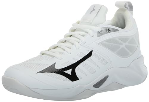 Mizuno Womens Wave Dimension Volleyball Shoe WhiteBlack 12 - Image 1