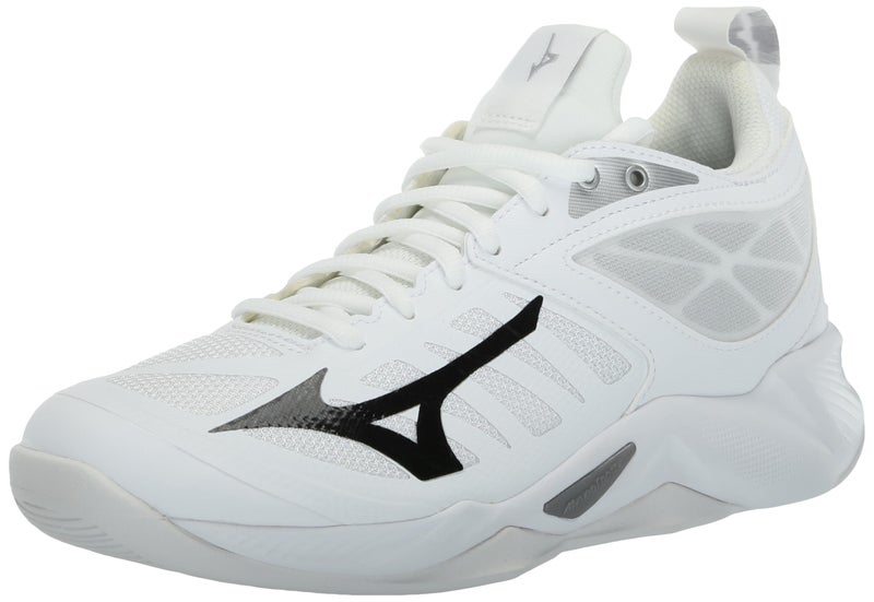 Mizuno Womens Wave Dimension Volleyball Shoe WhiteBlack 12 - Image 2
