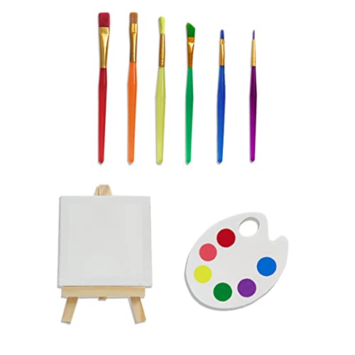 DiDida Art Paint Cake Topper Paint Brush Canvases Palette Cake Topper Artist Themed Cake Decor - Image 2