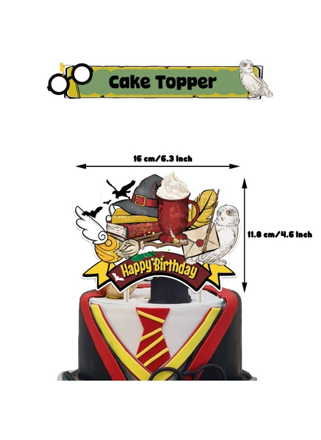 Birthday Party Balloon Decoration Harry Potter，Happy Birthday Banner,Cake Topper,Baby Shower Birthday Bachelorette Party Backdrop  - Image 2
