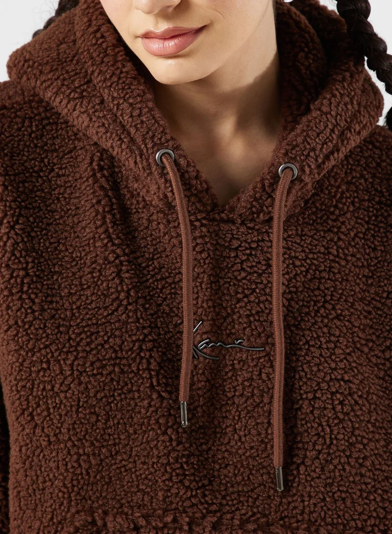 Karl Kani Metal Signature Teddy Hoodie