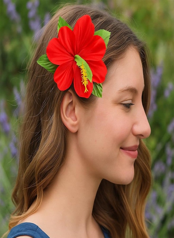 Oojami 18-Piece Hawaiian Luau Flower Hair Clip Set - Tropical Plumeria Hair Accessories for Girls & Women, Party Favors for Luaus, Beach, Birthdays, and Hula Dance - Image 3