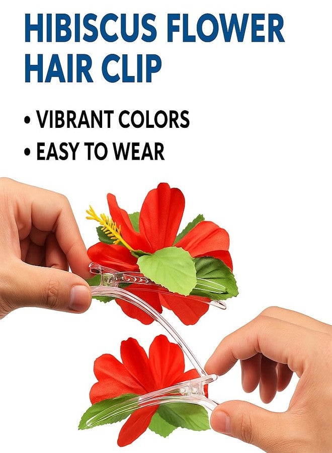 Oojami 18-Piece Hawaiian Luau Flower Hair Clip Set - Tropical Plumeria Hair Accessories for Girls & Women, Party Favors for Luaus, Beach, Birthdays, and Hula Dance - Image 4