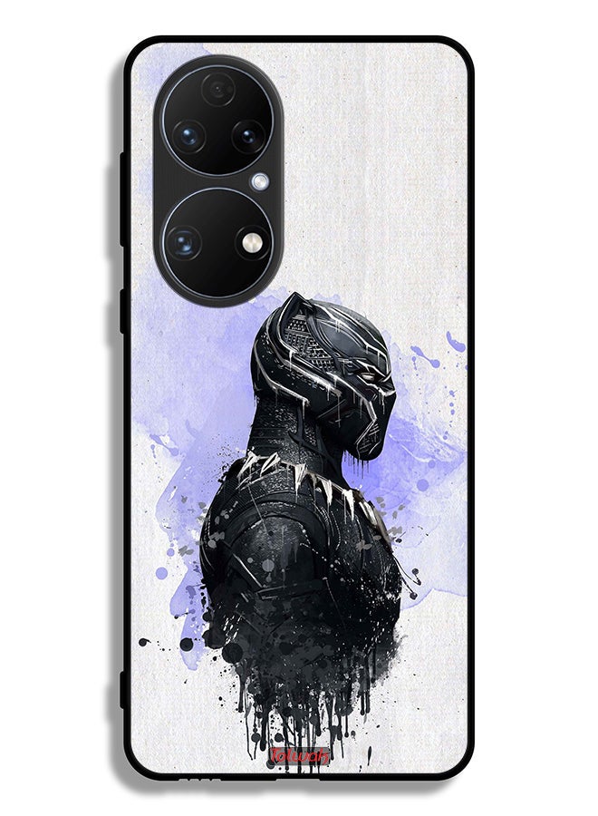 Tolwak Huawei P50 Protective Case Cover Black Panther - Image 2