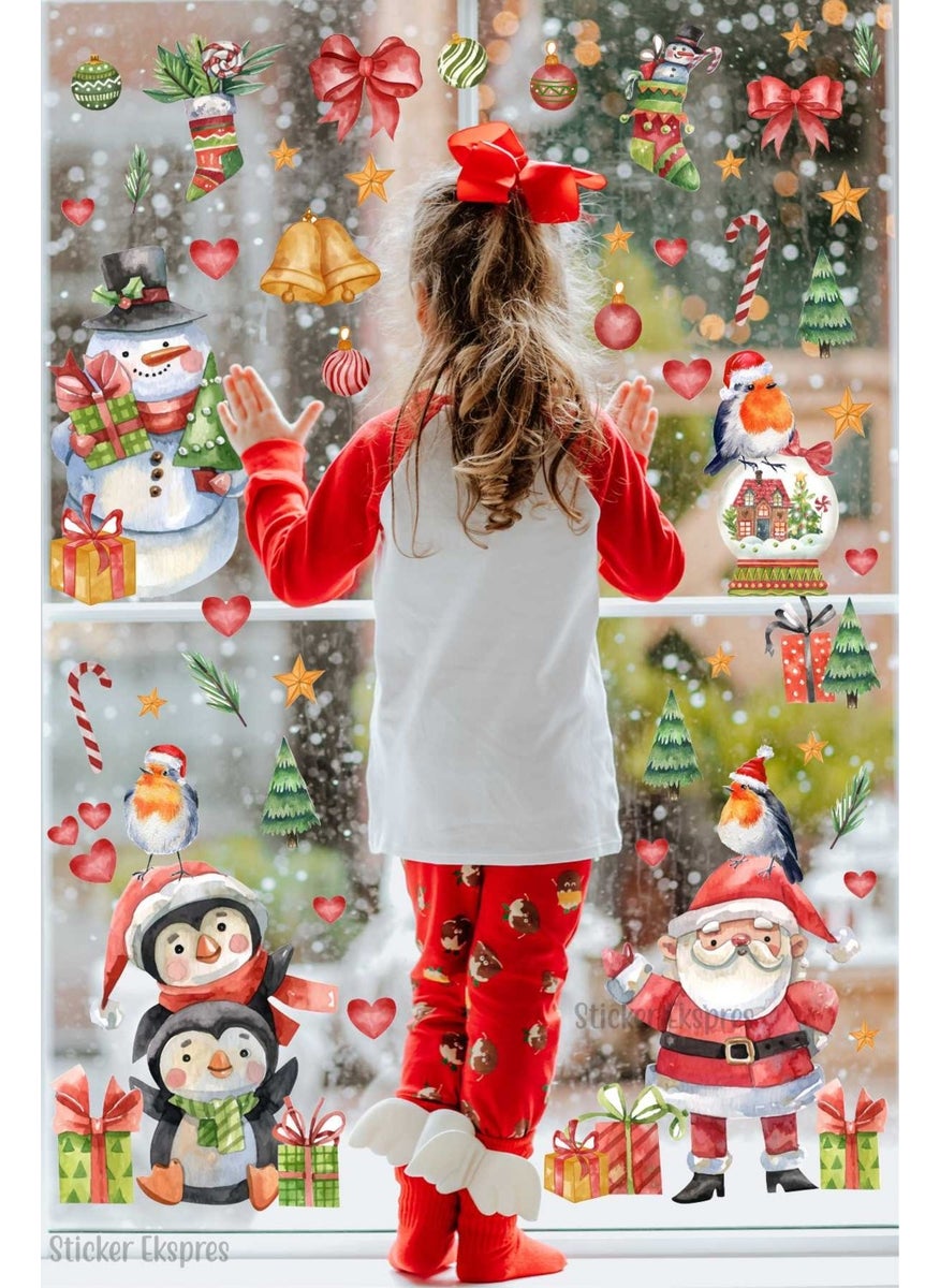 Sticker Express Winter Figures Snowman and Ornaments Christmas New Year Glass Door Wall Sticker Set - pzsku/Z3650376EF5376D846AB2Z/45/_/1725725603/3a3dfaed-e9a0-4327-8ef0-ca49089b8767