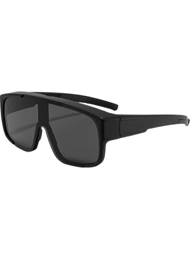 LOVECRAFT Cycling Goggles 1622-Black Frame With Gray Lenses, Prescription Glasses Goggles, Outdoor Windproof Glasses, Protective Eyewear For Men And Women - Image 1