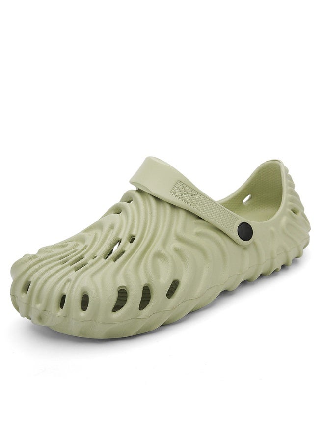 NIBEMINENT Large Size Slip-On Sandals Women's Breathable Anti-Slip Beach  Thong Shoes Fingerprint Design Couple  Style Summer  - Image 1