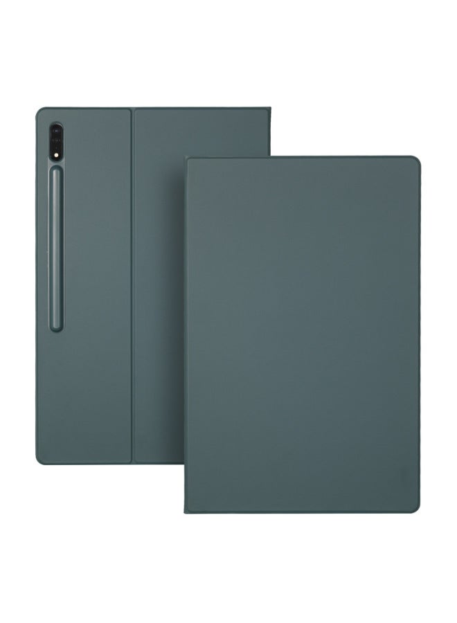 For Samsung Galaxy Tab S10 Magnetic Suction Pen Slot S9U Leather Case Flat Case Magnetic Suction Bracket Wholesale-Color:Rose Gold-Applicable Model:Galaxy Tab S9U/S10U