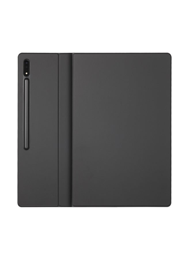 For Samsung Galaxy Tab S10 Magnetic Suction Pen Slot S9U Leather Case Flat Case Magnetic Suction Bracket Wholesale-Color:Rose Gold-Applicable Model:Galaxy Tab S9U/S10U