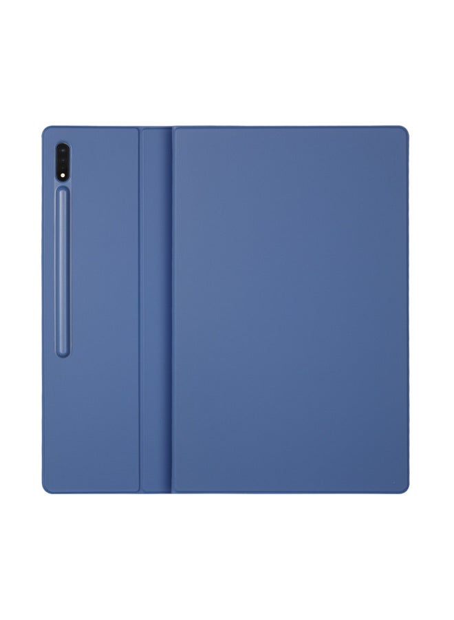 For Samsung Galaxy Tab S10 Magnetic Suction Pen Slot S9U Leather Case Flat Case Magnetic Suction Bracket Wholesale-Color:Rose Gold-Applicable Model:Galaxy Tab S9U/S10U