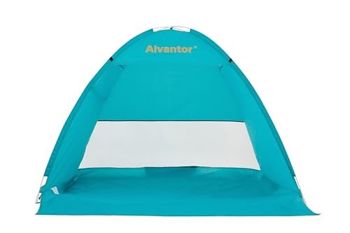 Alvantor Beach Tent Beach Umbrella Outdoor Sun Shelter Automatic Instant PopUp UPF 50 Portable Beach Shade Camping Fishing Hiking Canopy Light Weight for 23 Person Randomly Send OldNew Model - Image 1
