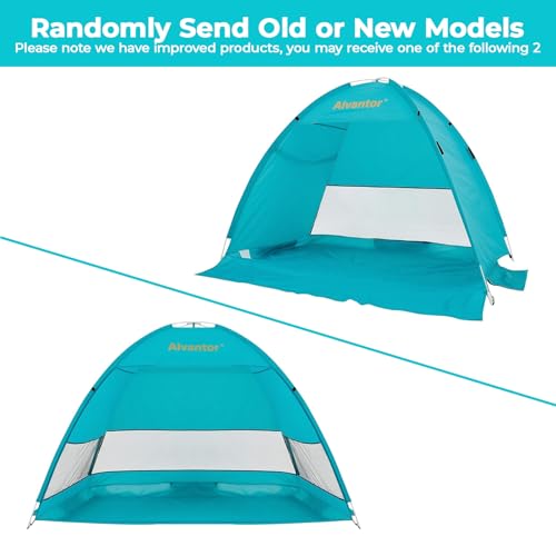 Alvantor Beach Tent Beach Umbrella Outdoor Sun Shelter Automatic Instant PopUp UPF 50 Portable Beach Shade Camping Fishing Hiking Canopy Light Weight for 23 Person Randomly Send OldNew Model - Image 3