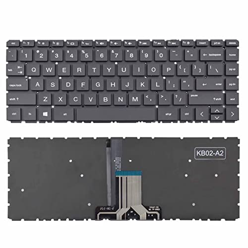 TLBTEK Backlight Keyboard Replacement Compatible with HP 14-CK 14-CD 14-CM 14-CS 14-DG 14-DQ 14s-DQ 14-FQ 14s-FQ 240 G7 245 G7 246 G7 240 G8,Pavilion X360 14-CD 14-DH 14M-CD Series Laptop - Image 1