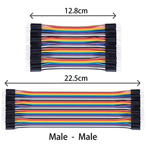 Aypzuke 10cm+20cm 240pcs Breadboard Jumper Wires Cable Kit, Male to Female, Female to Male, Compatible for Arduino and Raspberry Pi - Image 3