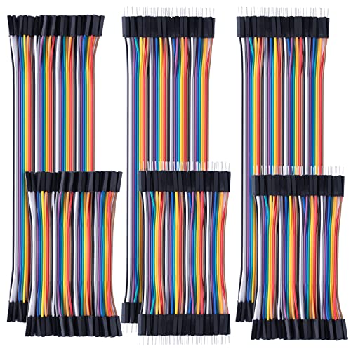 Aypzuke 10cm+20cm 240pcs Breadboard Jumper Wires Cable Kit, Male to Female, Female to Male, Compatible for Arduino and Raspberry Pi - Image 1