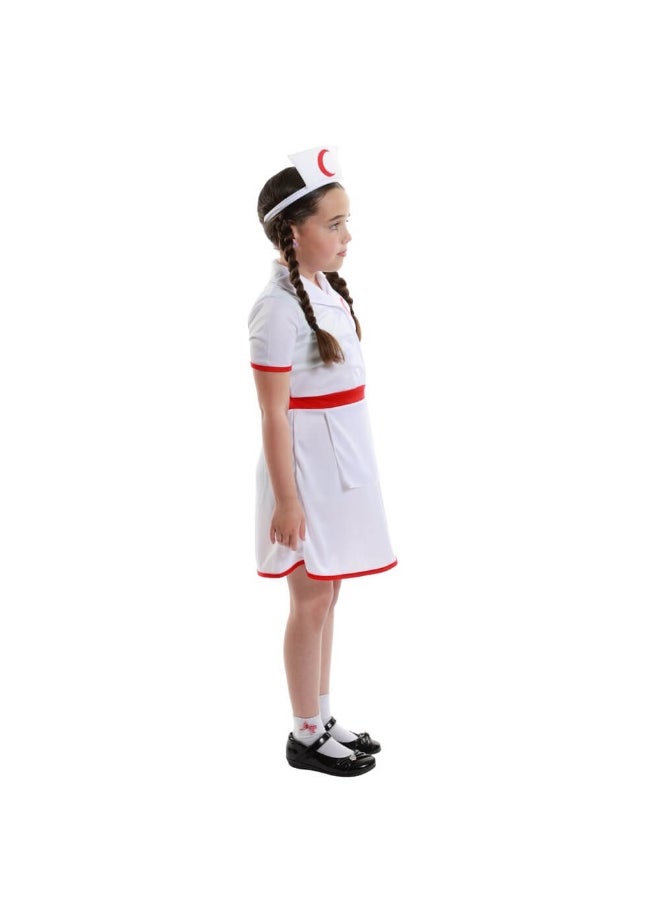 Halloween - Mad Costumes Red Crescent Nurse Costume For Girls (Medium) - Image 1