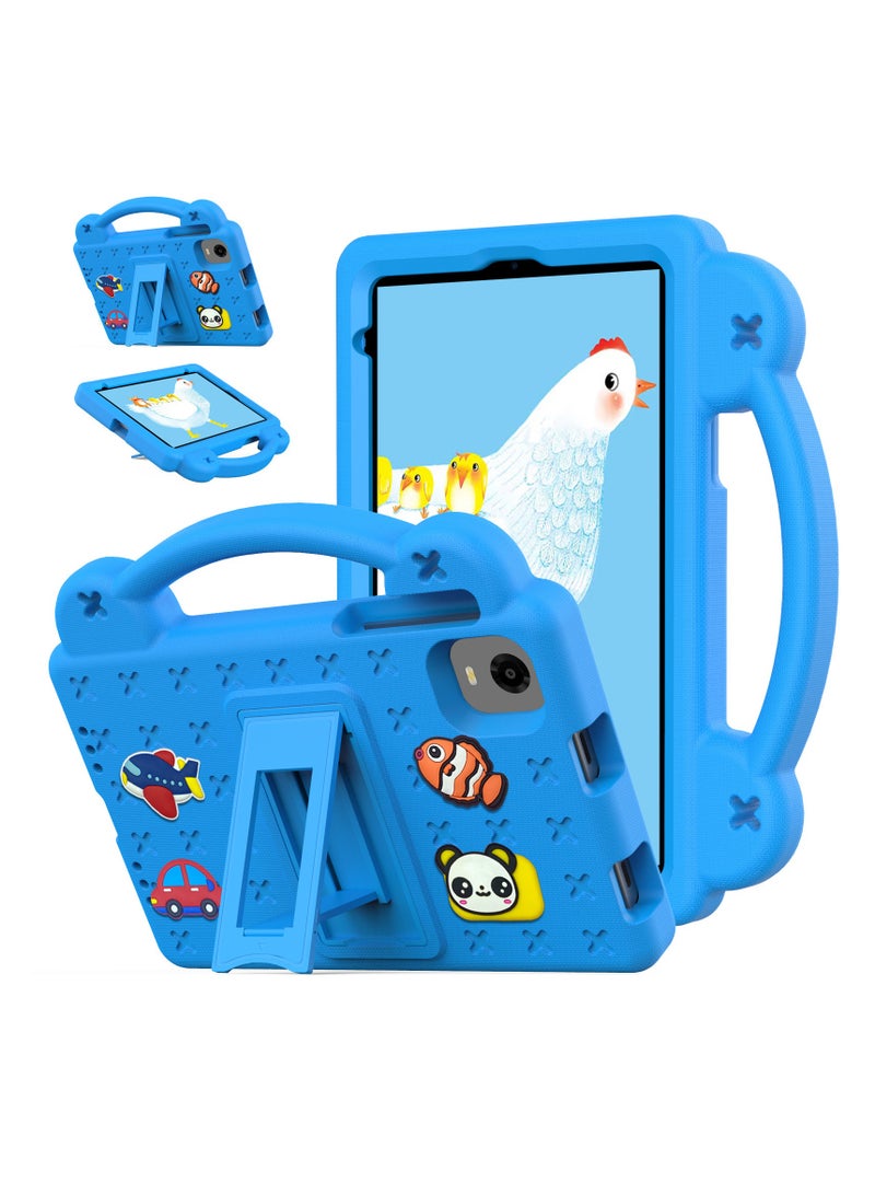 غطاء واقي للأطفال لـ ITEL Vista TAB 10mini 8.0 بوصة (2024) - مصنوع من مادة EVA فوم المتينة المضادة للصدمات - غطاء واقي للأطفال مزود بحامل